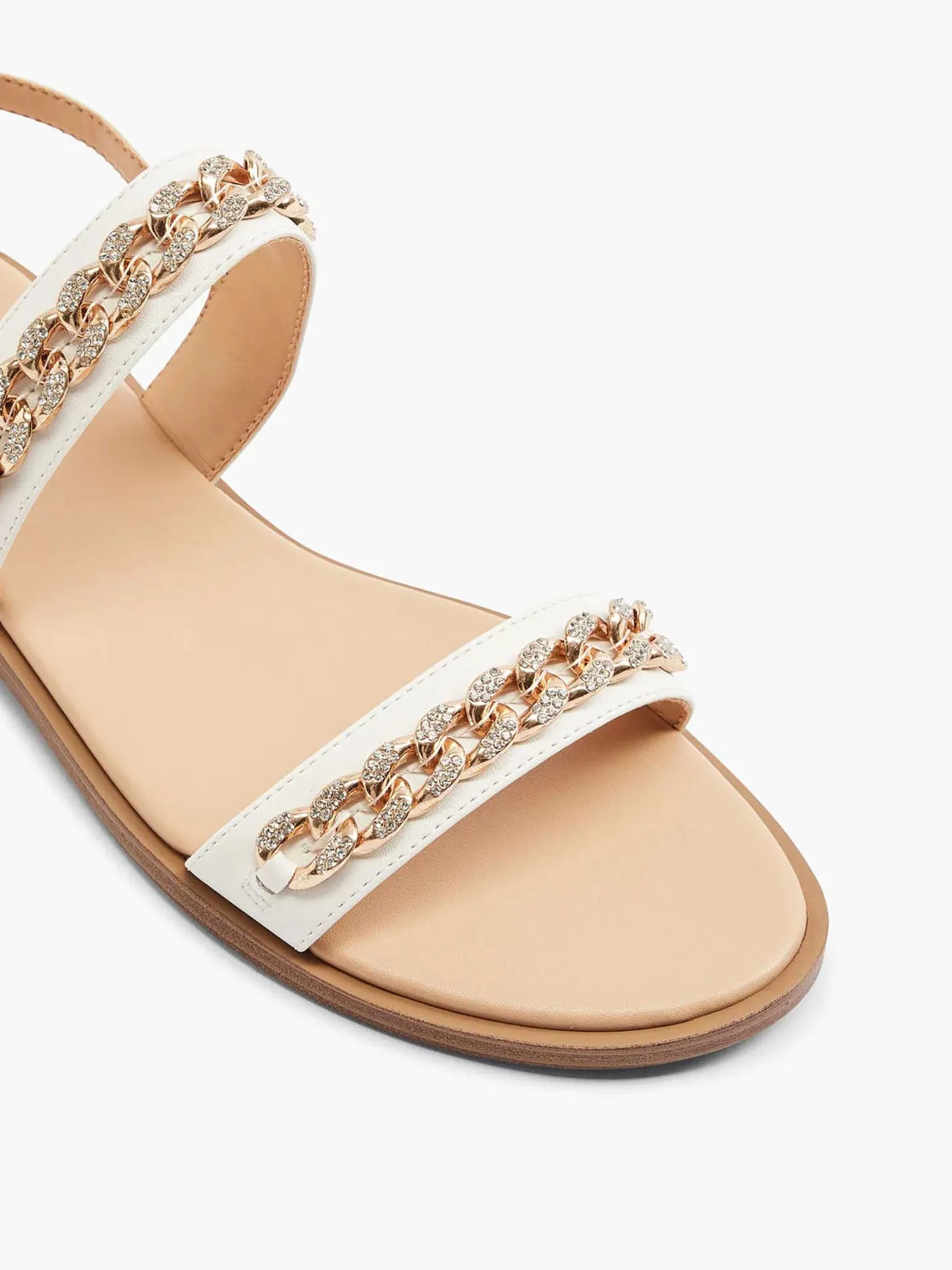 Best Witte Sandaal Sierketting Dames Sandalen