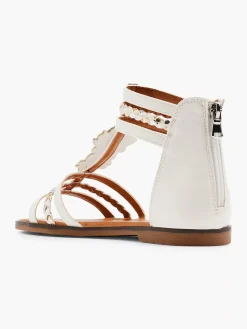 Discount Witte Sandaal Steentjes Dames Sandalen