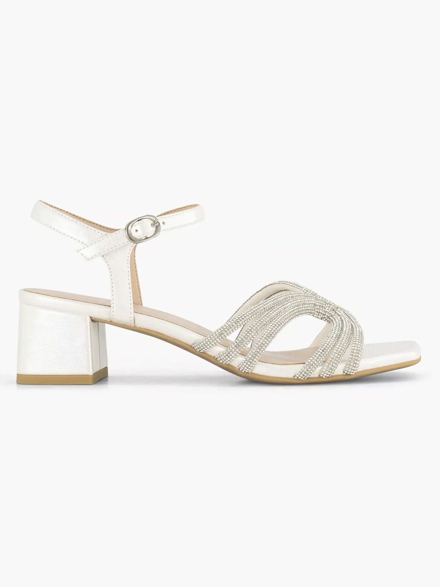 Clearance Witte Sandalette Dames Sandalen