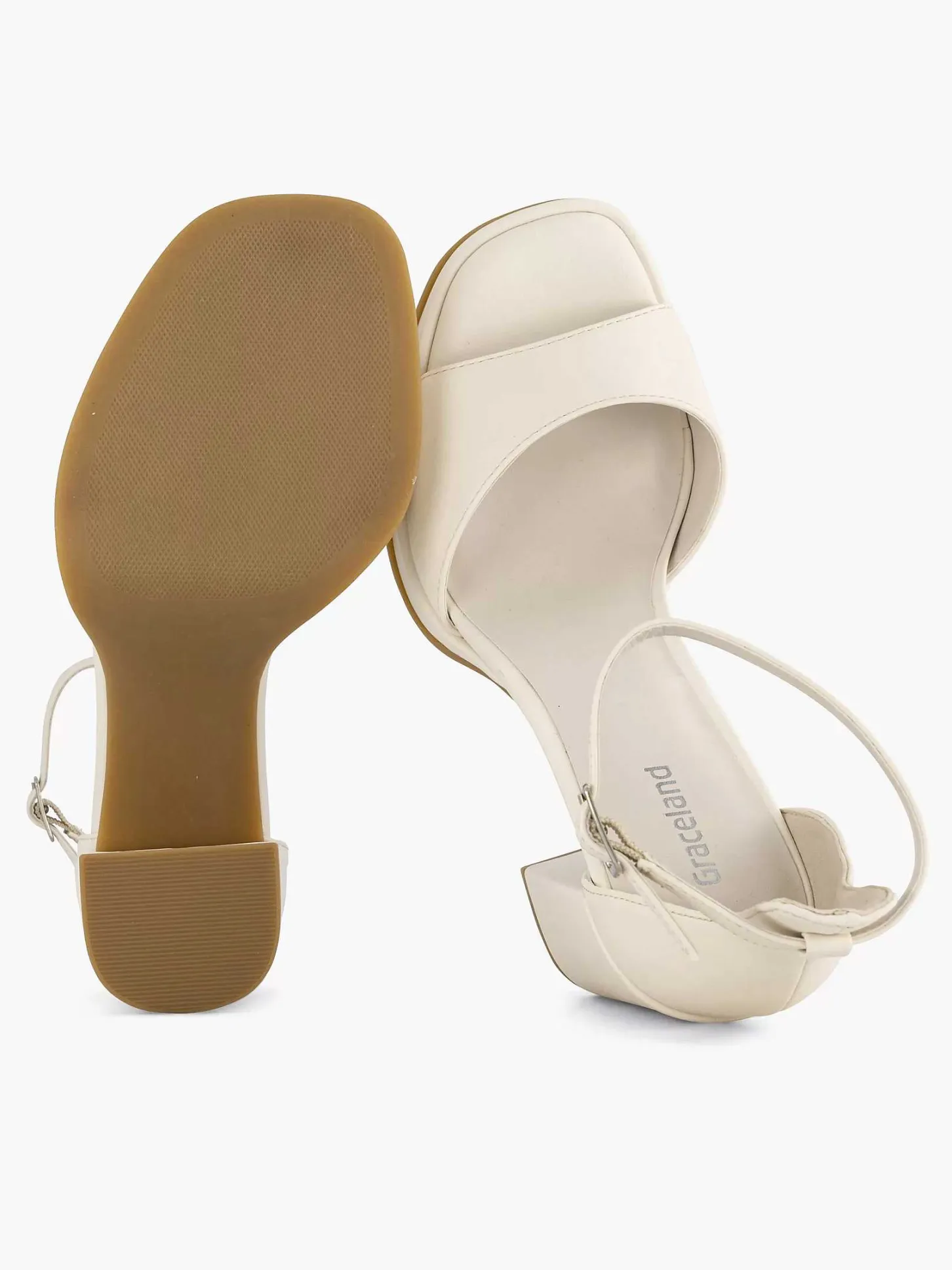 Clearance Witte Sandalette Dames Sandalen