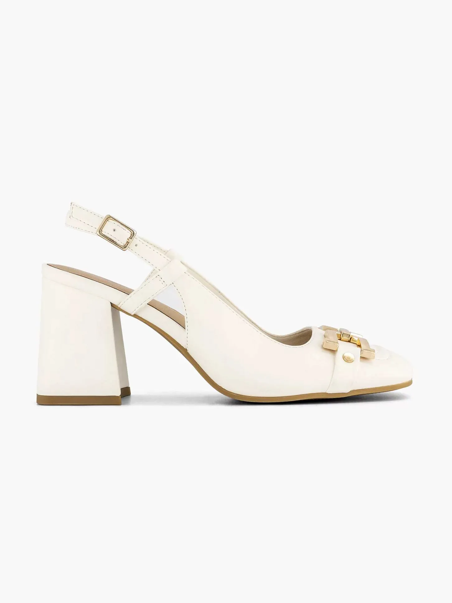 New Witte Slingback Dames Pumps