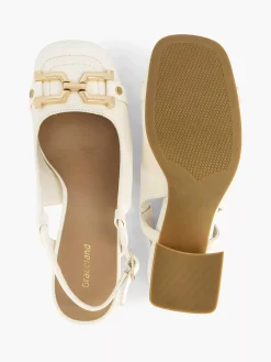 New Witte Slingback Dames Pumps