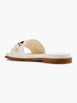 Outlet Witte Slipper Sierketting Dames Slippers