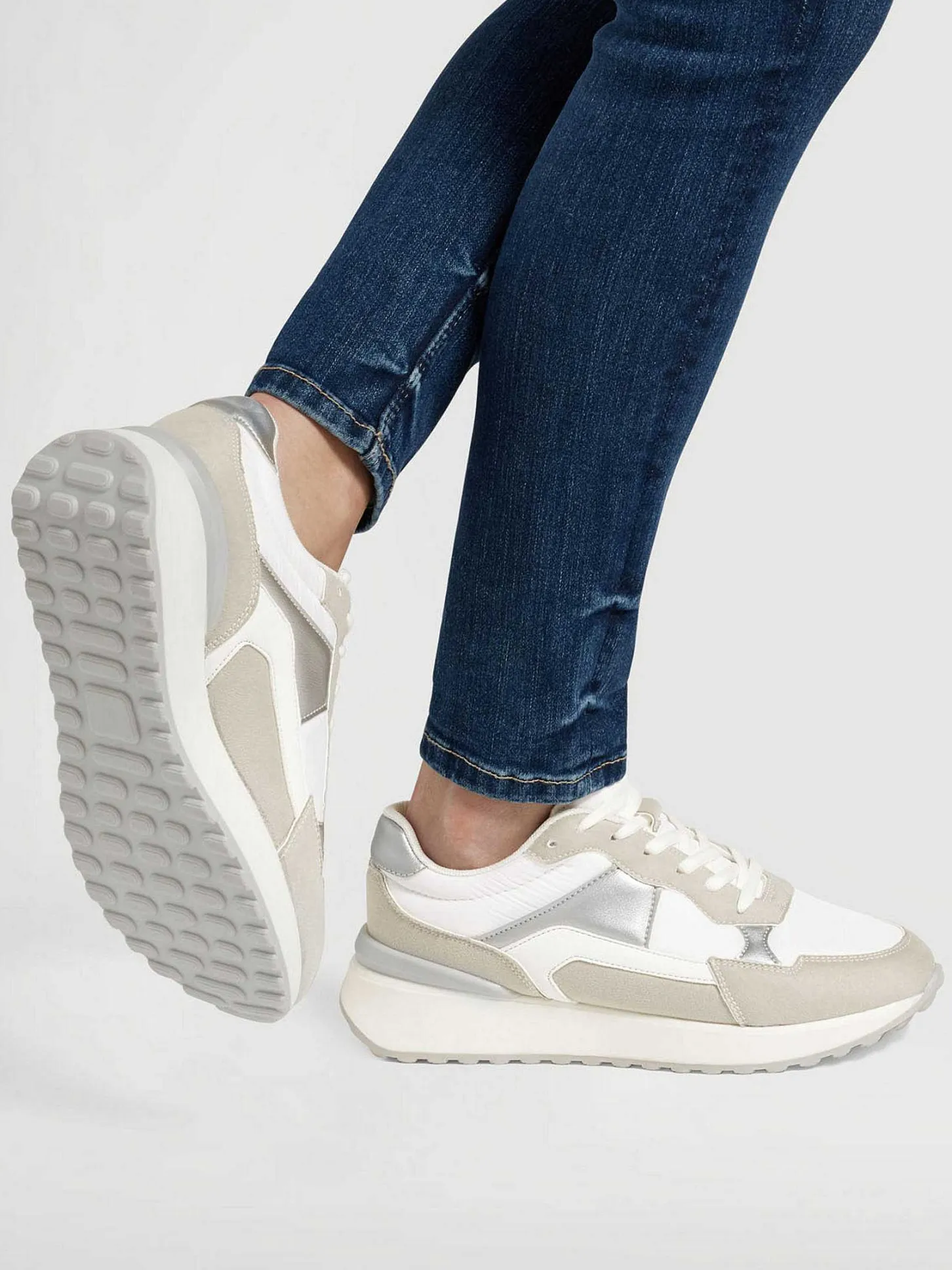 Outlet Witte Sneaker Dames Sneakers