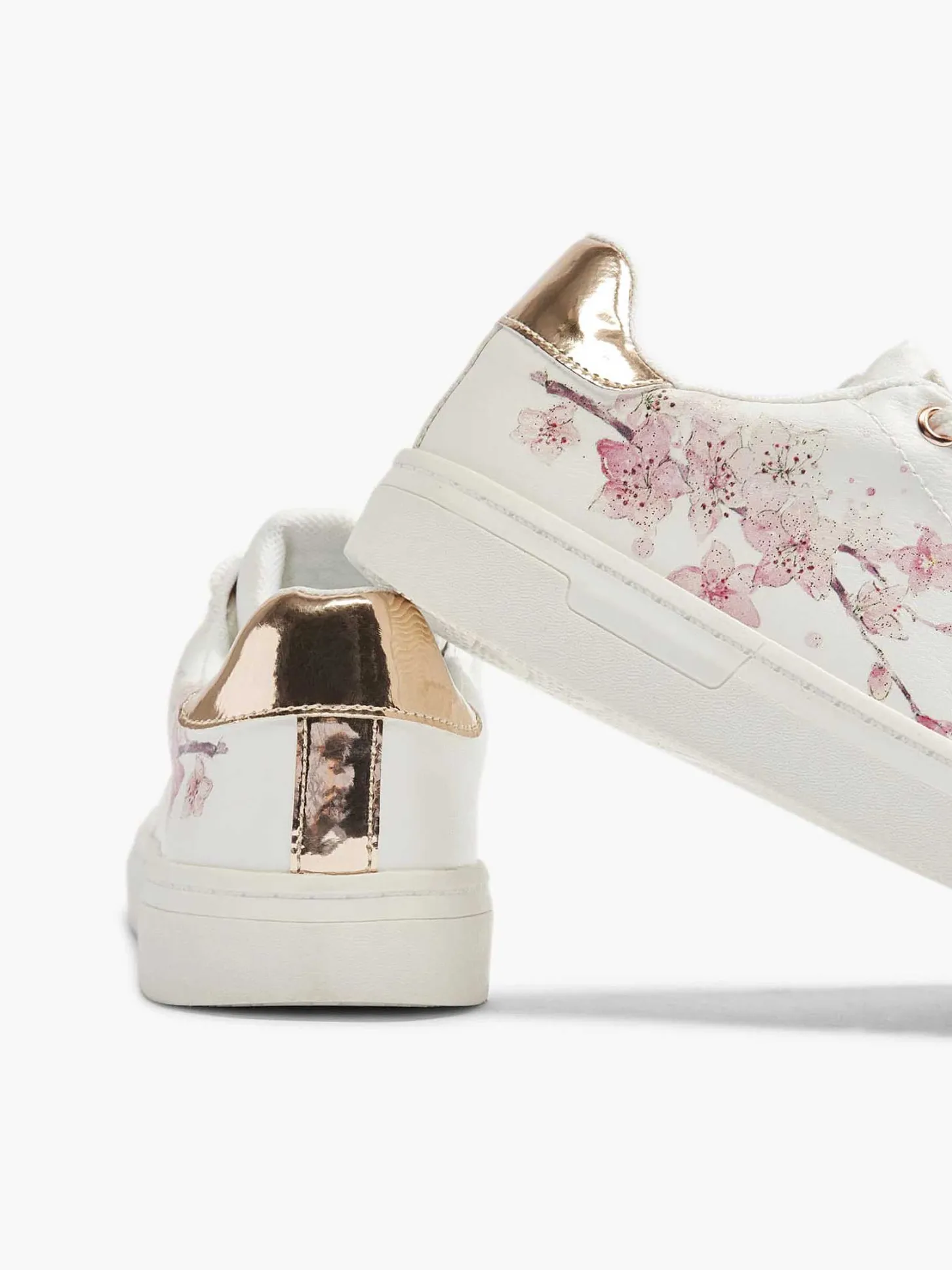Witte Sneaker Bloemenprint Kinderen Jongensschoenen