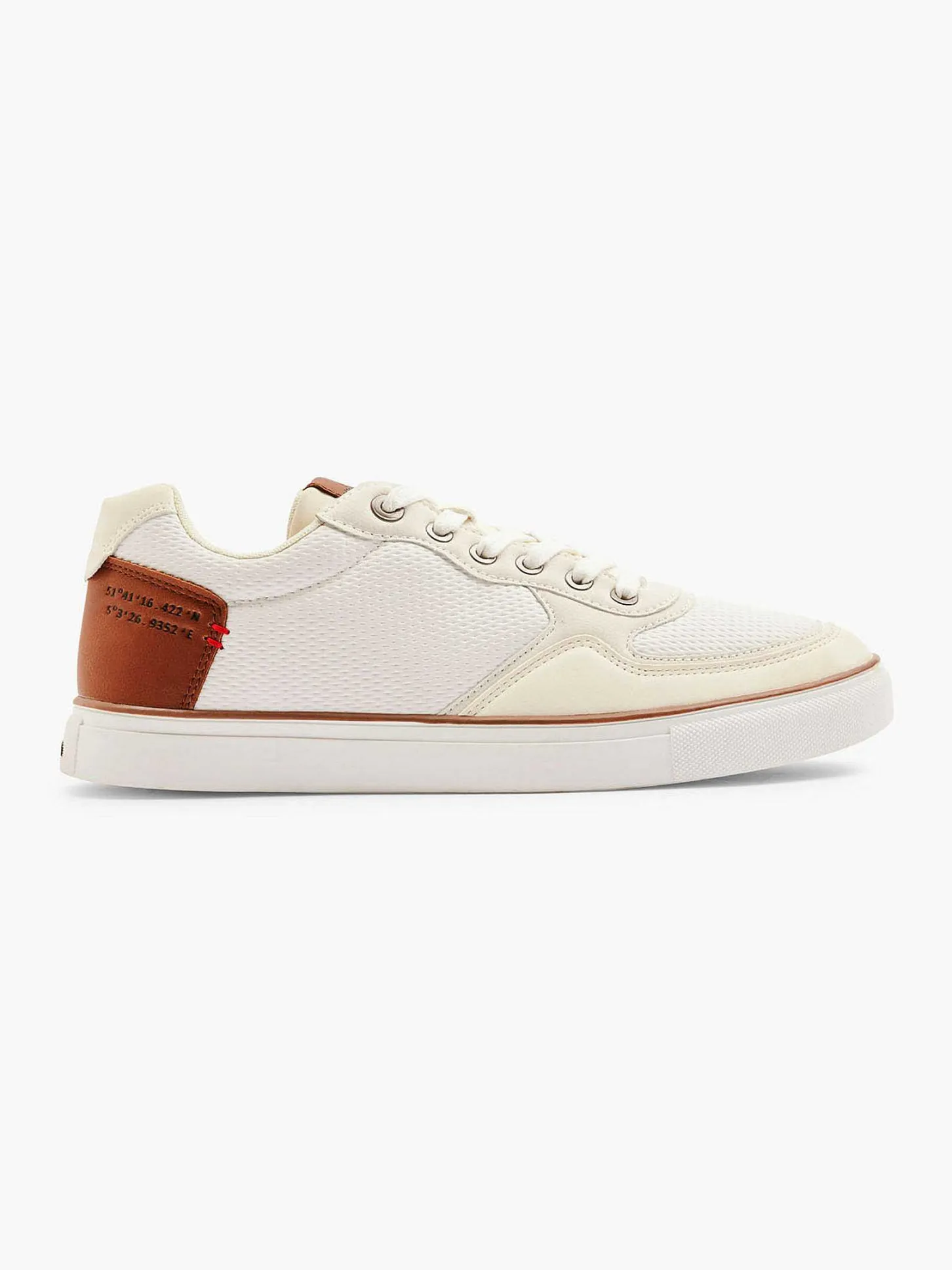 Outlet Witte Sneaker Memory Foam Heren Sneakers