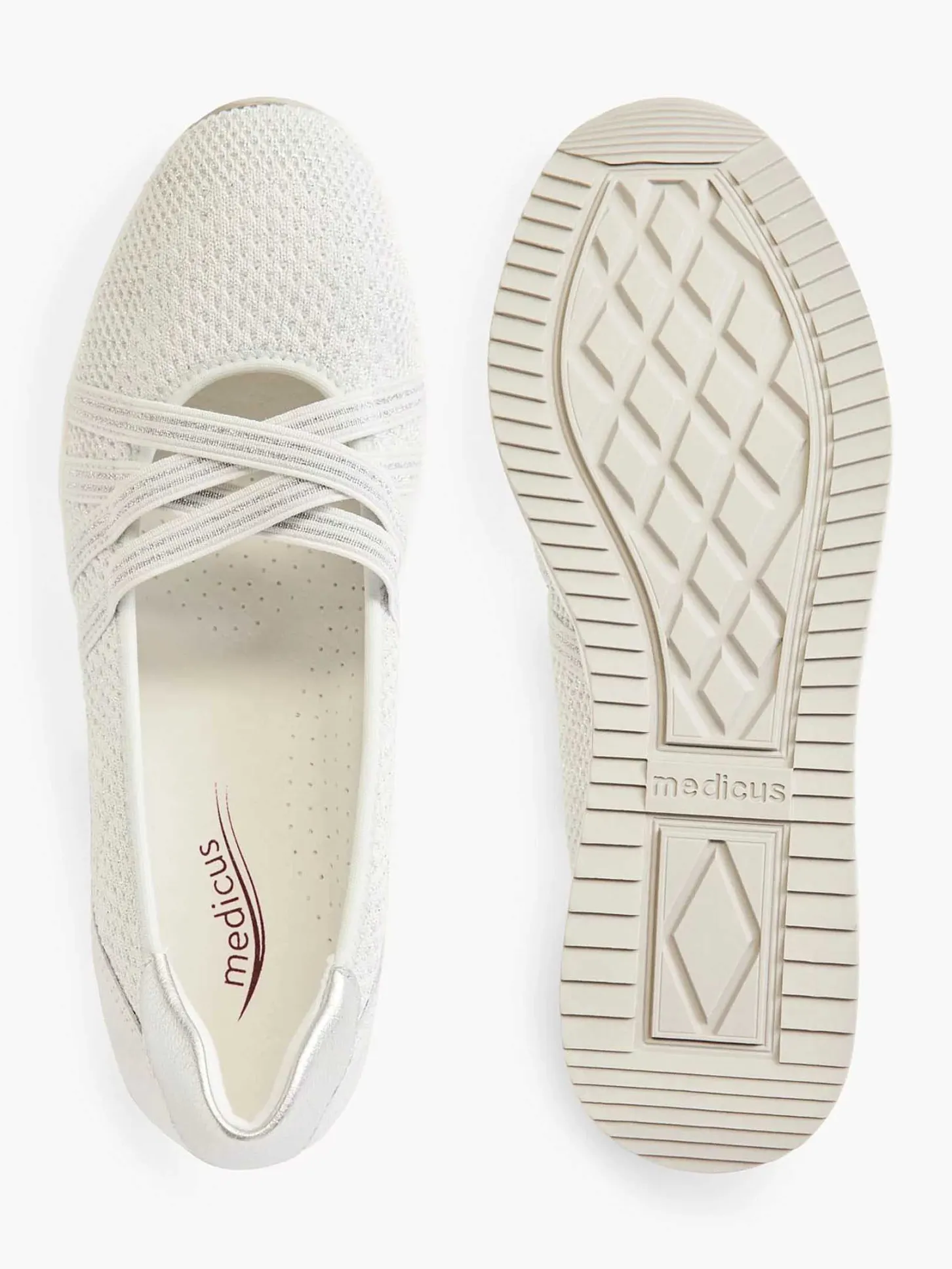 Sale Zilveren Comfort Instapper Dames Comfort Schoenen