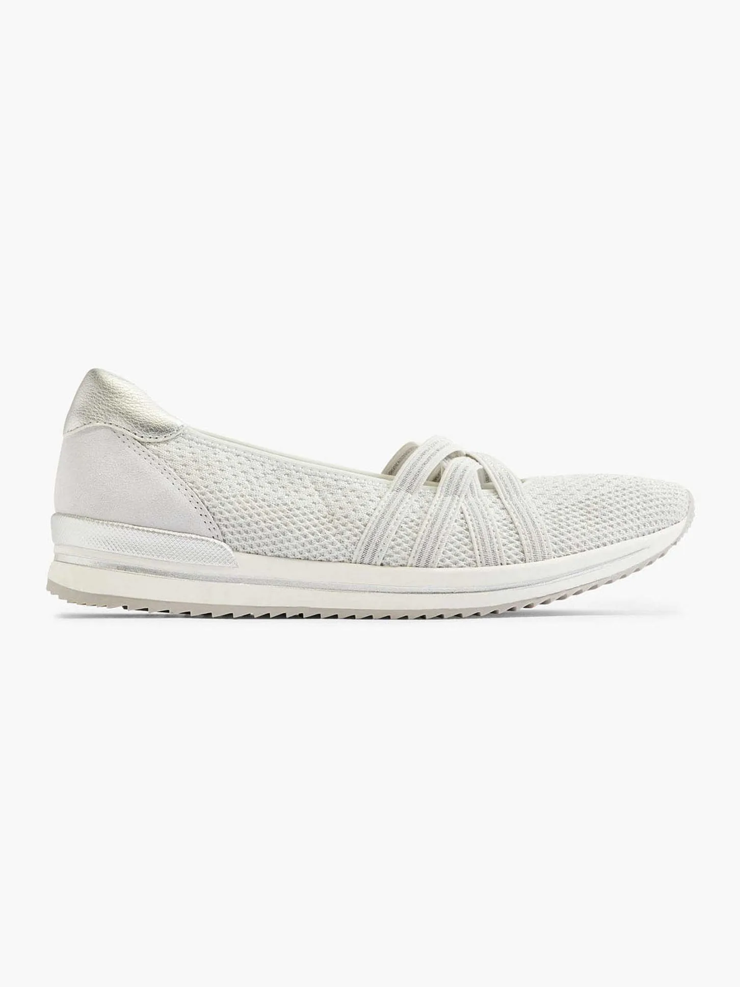 Sale Zilveren Comfort Instapper Dames Comfort Schoenen