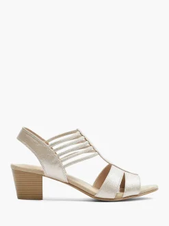 Clearance Zilveren Sandalette Dames Sandalen