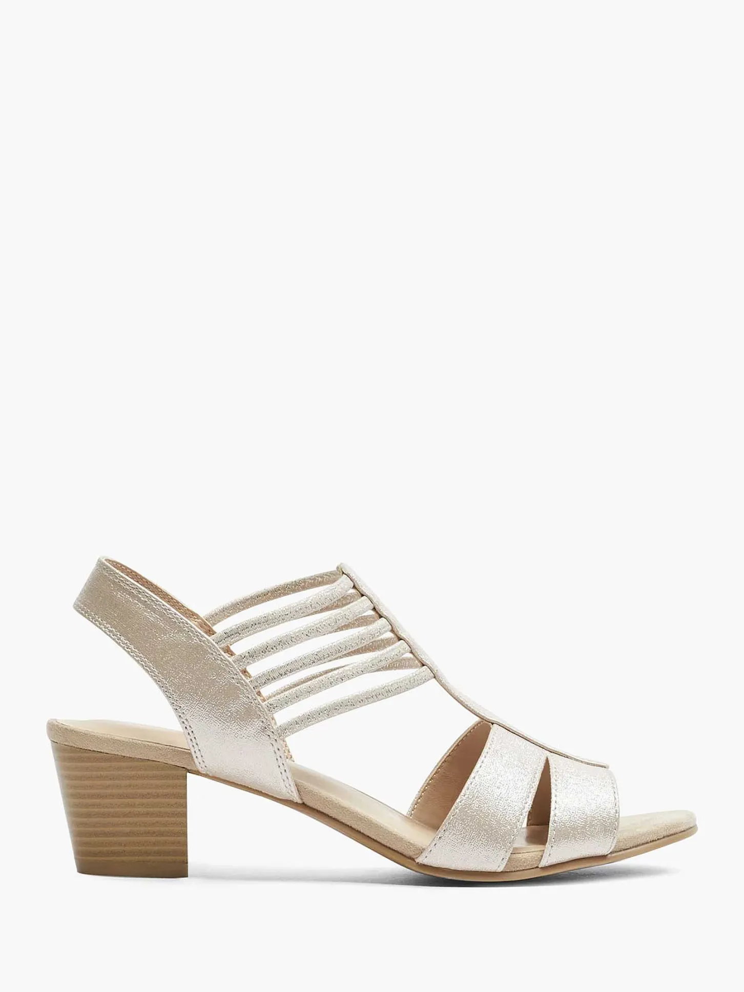 Clearance Zilveren Sandalette Dames Sandalen