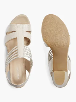 Clearance Zilveren Sandalette Dames Sandalen