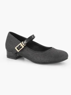 Clearance Zwarte Ballerina Glitters Kinderen Jongensschoenen