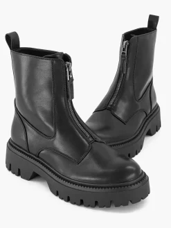 New Zwarte Bikerboot Dames Enkellaarzen & Boots