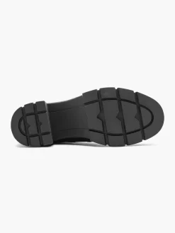 Hot Zwarte Chunky Enkellaars Hak Dames Enkellaarzen & Boots