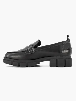 Sale Zwarte Chunky Loafer Dames Instappers