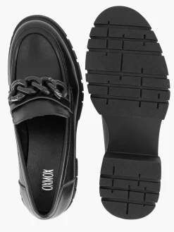Best Zwarte Chunky Loafer Sietketting Dames Instappers