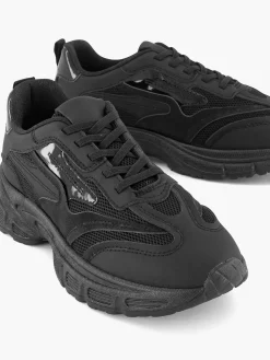 Outlet Zwarte Chunky Sneaker Dames Sneakers