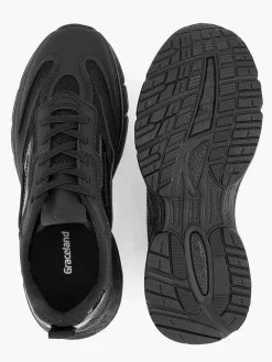 Outlet Zwarte Chunky Sneaker Dames Sneakers