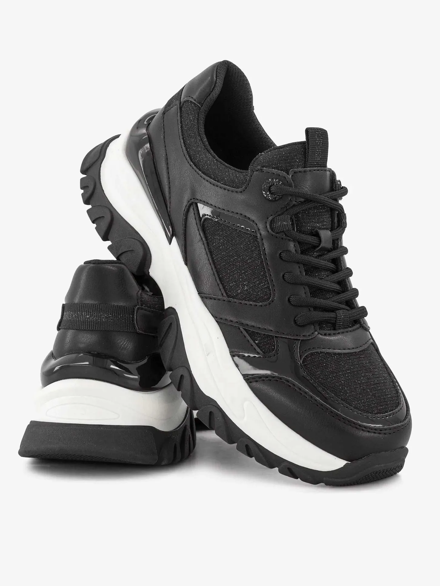 Sale Zwarte Chunky Sneaker Dames Sneakers