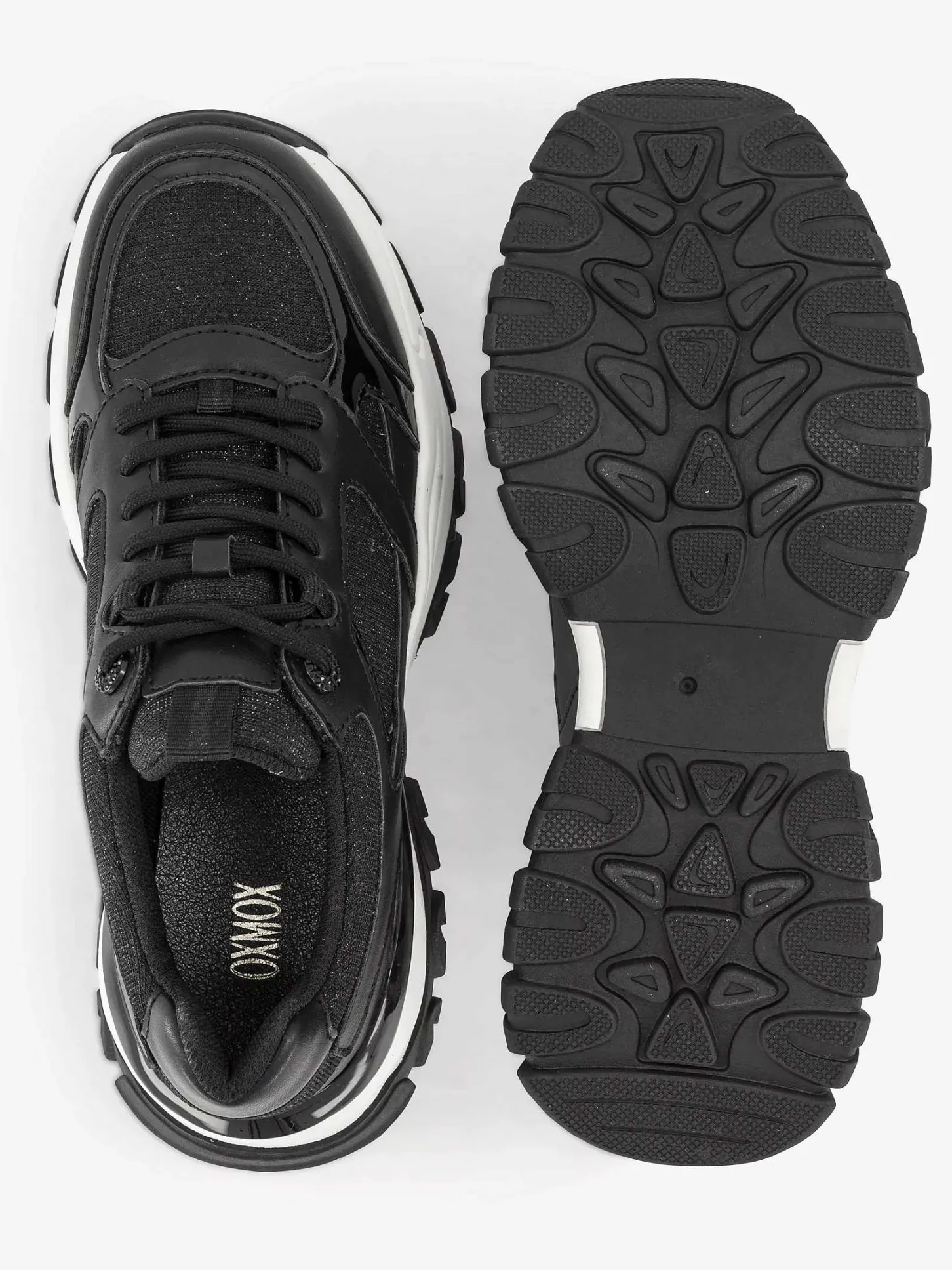 Sale Zwarte Chunky Sneaker Dames Sneakers
