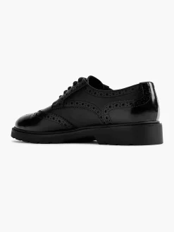 Online Zwarte Chunky Veterschoen Dames Instappers