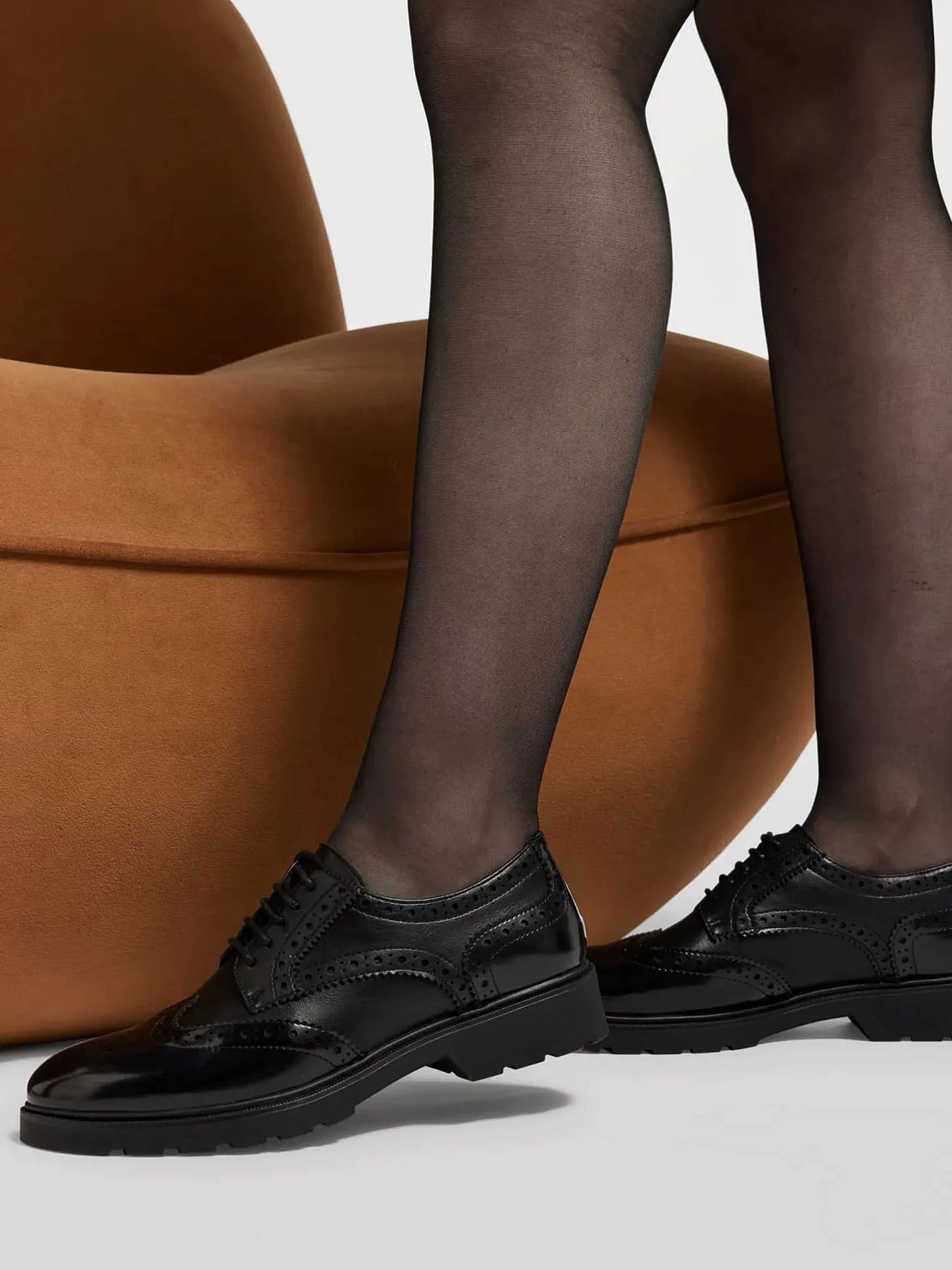 Online Zwarte Chunky Veterschoen Dames Instappers