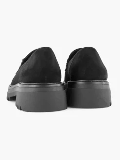 Outlet Zwarte Chuny Loafer Sierketting Dames Instappers