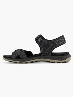 Discount Zwarte Comfort Sandaal Dames Comfort Schoenen
