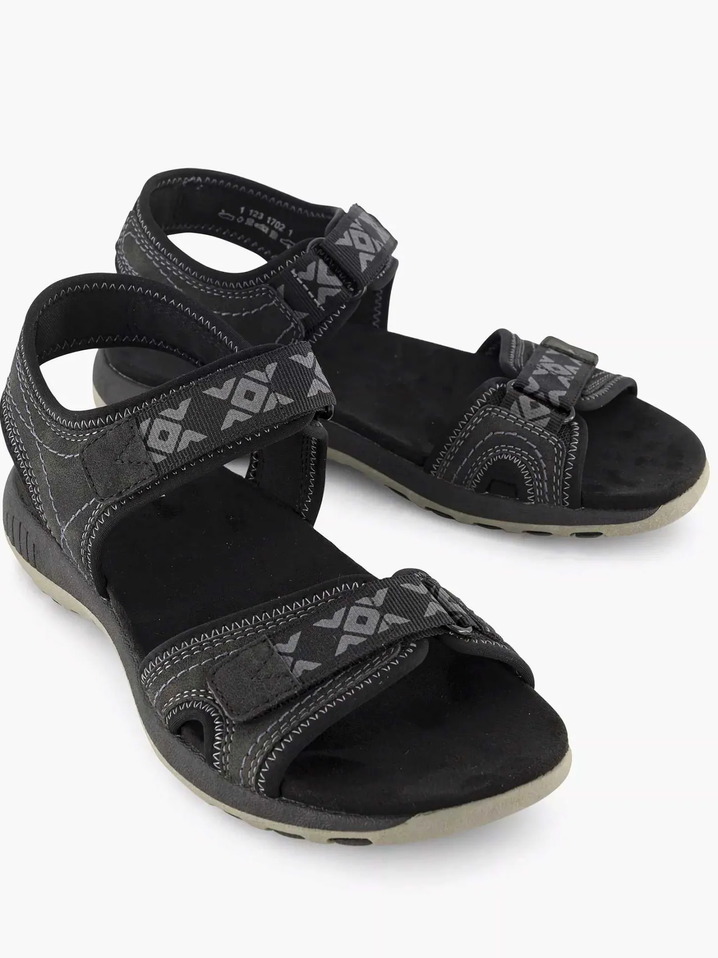 Discount Zwarte Comfort Sandaal Dames Comfort Schoenen