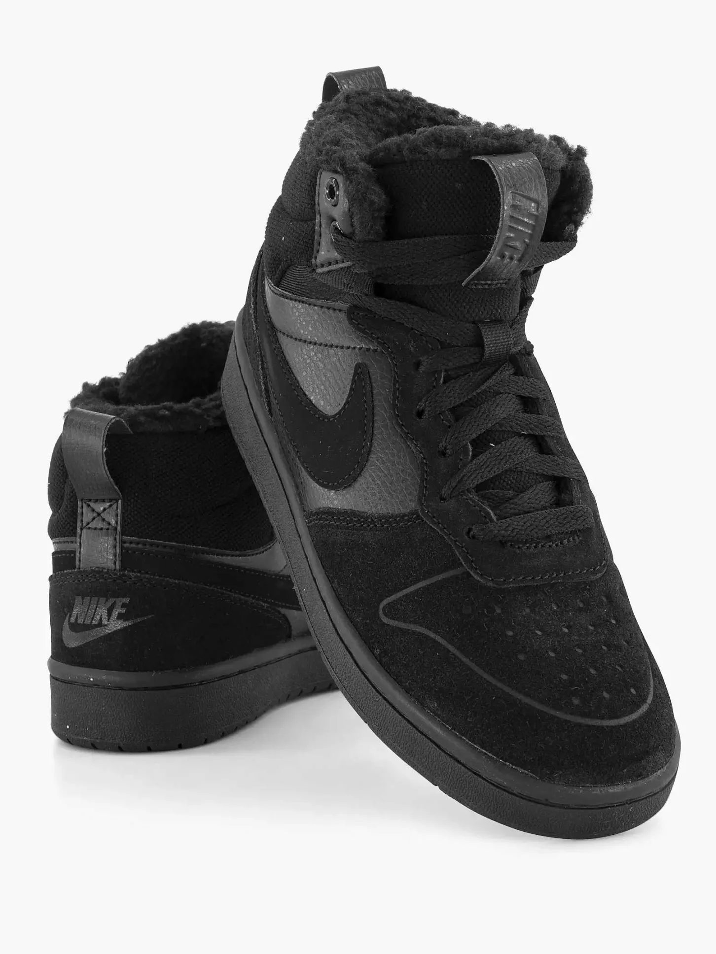 Outlet Zwarte Court Borough Mid 2 Kinderen Jongensschoenen