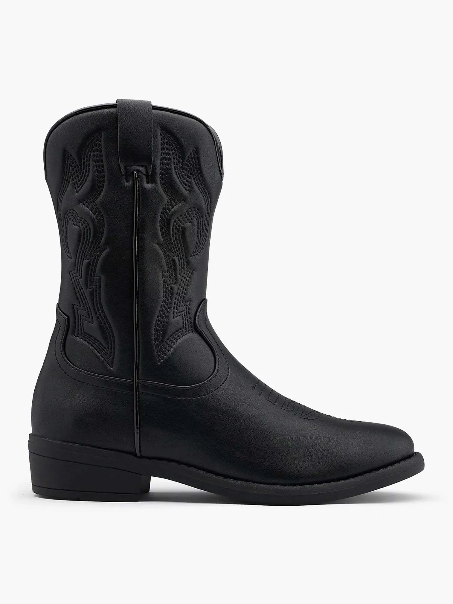 Outlet Zwarte Cowboy Laars Kinderen Jongensschoenen
