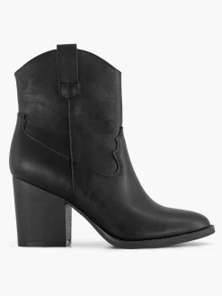 Hot Zwarte Cowboy Laars Hak Dames Enkellaarzen & Boots