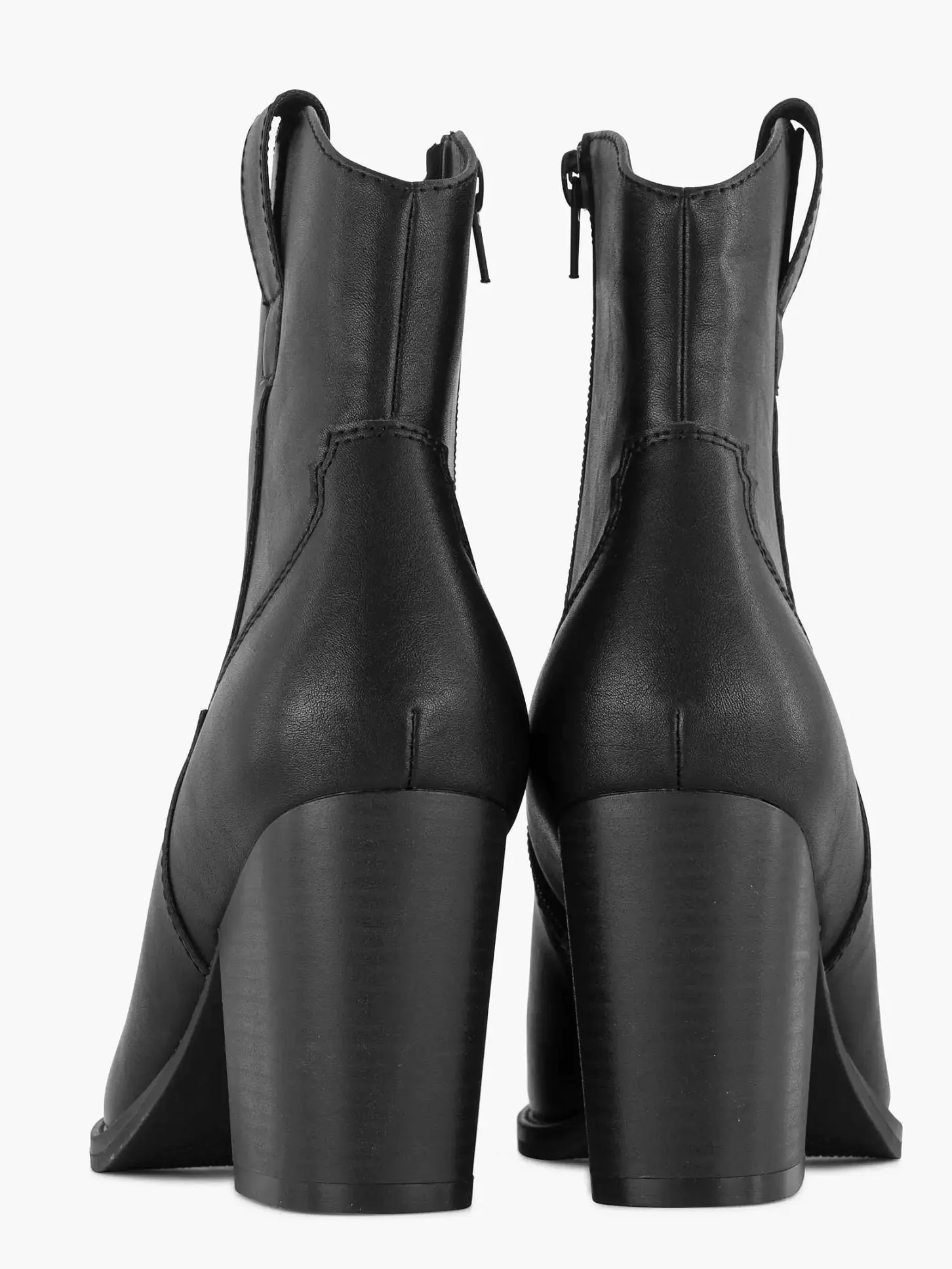 Hot Zwarte Cowboy Laars Hak Dames Enkellaarzen & Boots