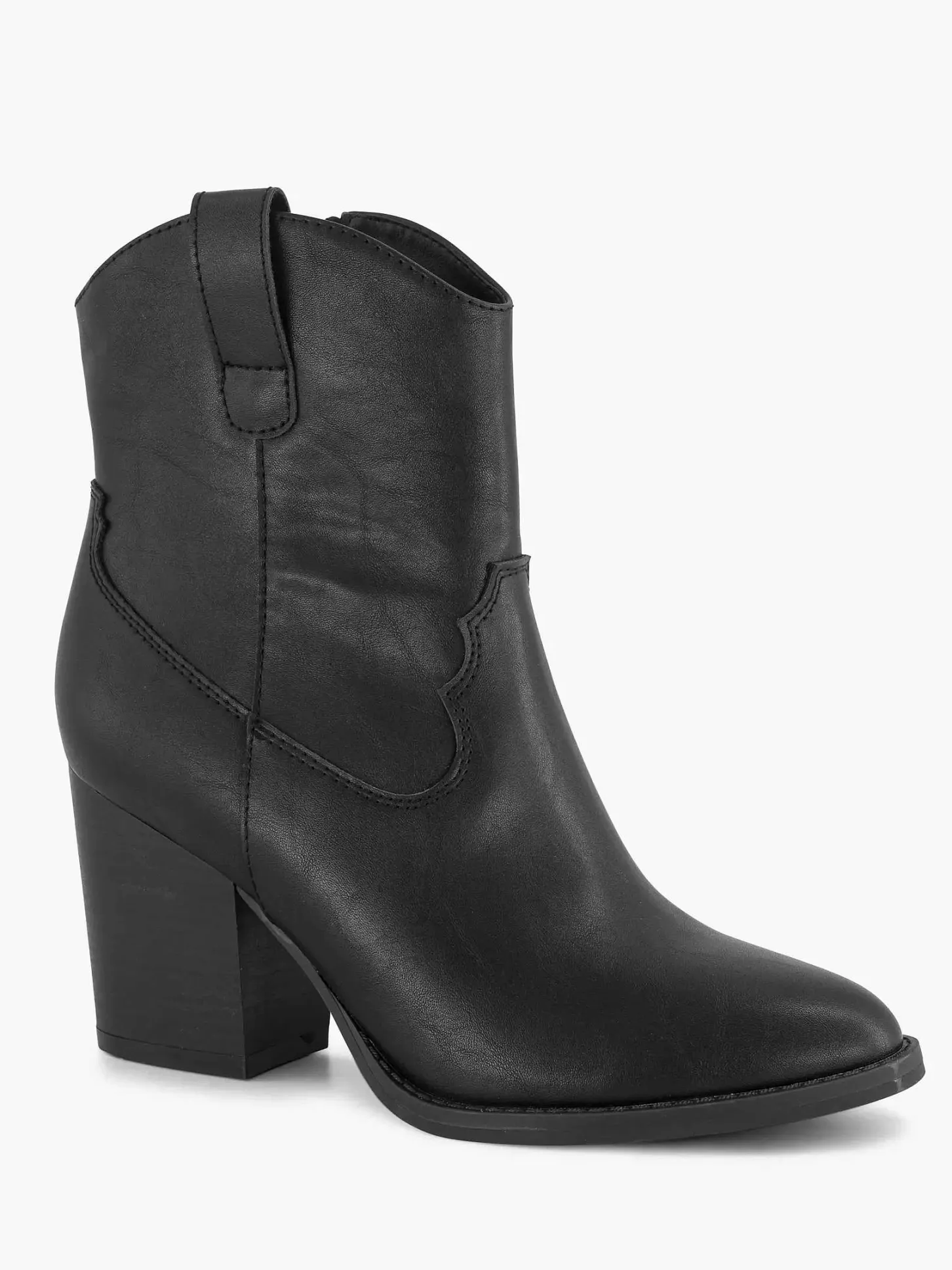 Hot Zwarte Cowboy Laars Hak Dames Enkellaarzen & Boots
