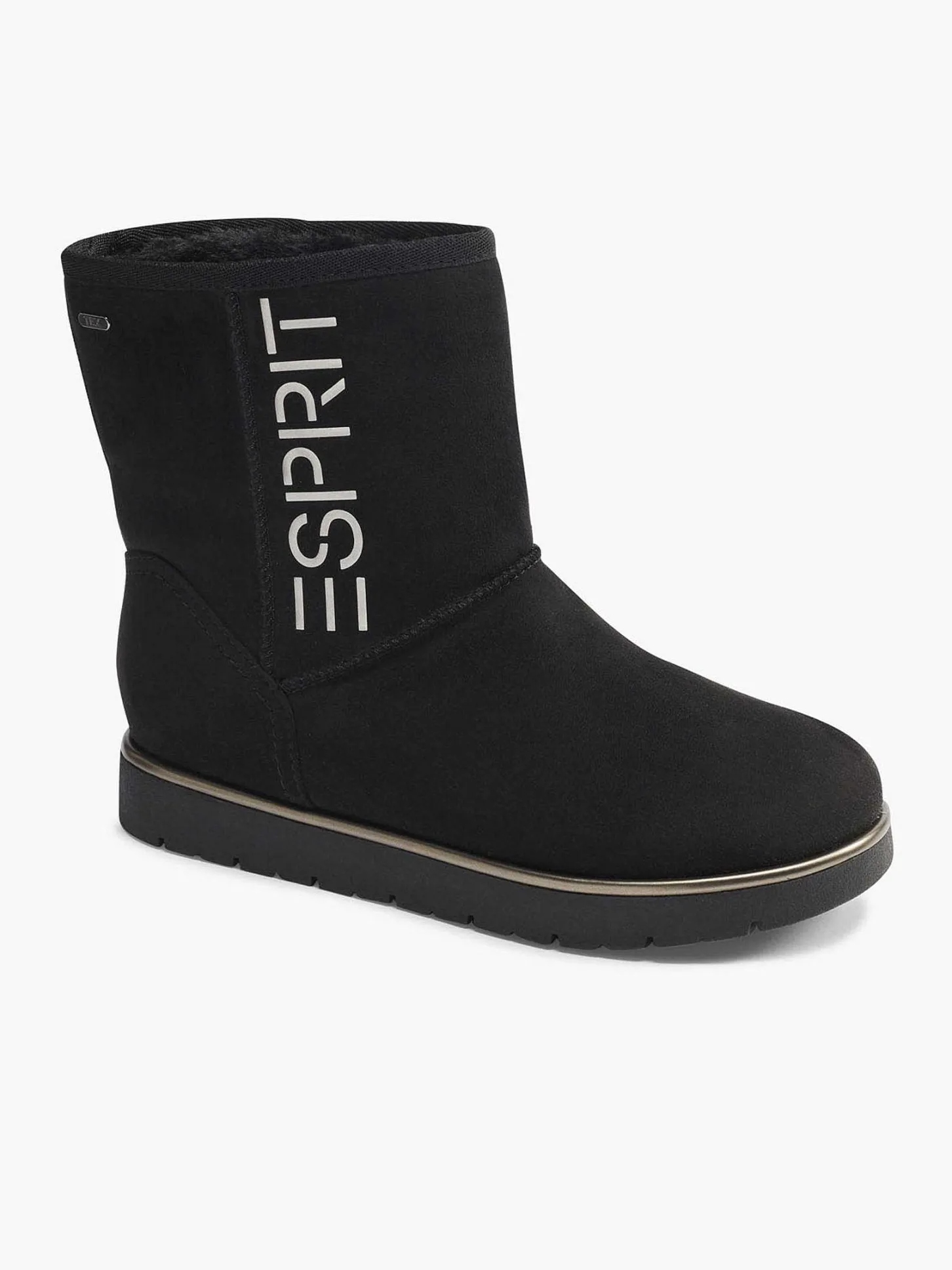 Outlet Zwarte Enkelboot Gevoerd Dames Enkellaarzen & Boots