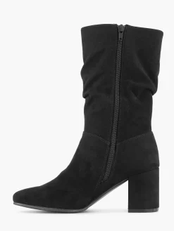 New Zwarte Enkellaars Hak Dames Laarzen