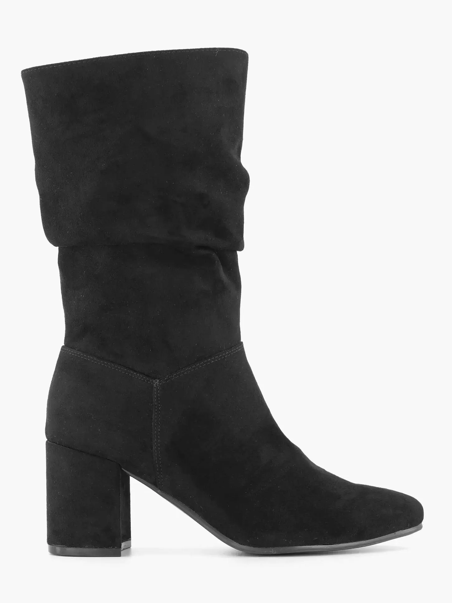New Zwarte Enkellaars Hak Dames Laarzen