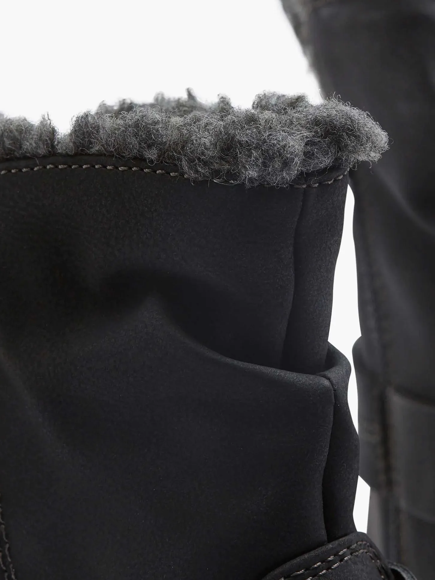 Hot Zwarte Enkellaars Warm Gevoerd Dames Comfort Schoenen