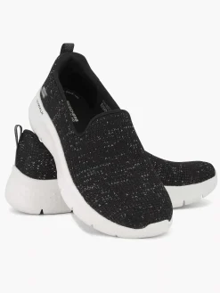 Best Zwarte Go Walk Flex - Flashing Stars Dames Sneakers