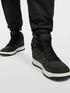 Clearance Zwarte Hoge Sneaker Heren Sneakers