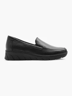 Clearance Zwarte Instapper Dames Comfort Schoenen