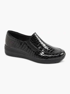 Best Zwarte Instapper Lak Dames Comfort Schoenen