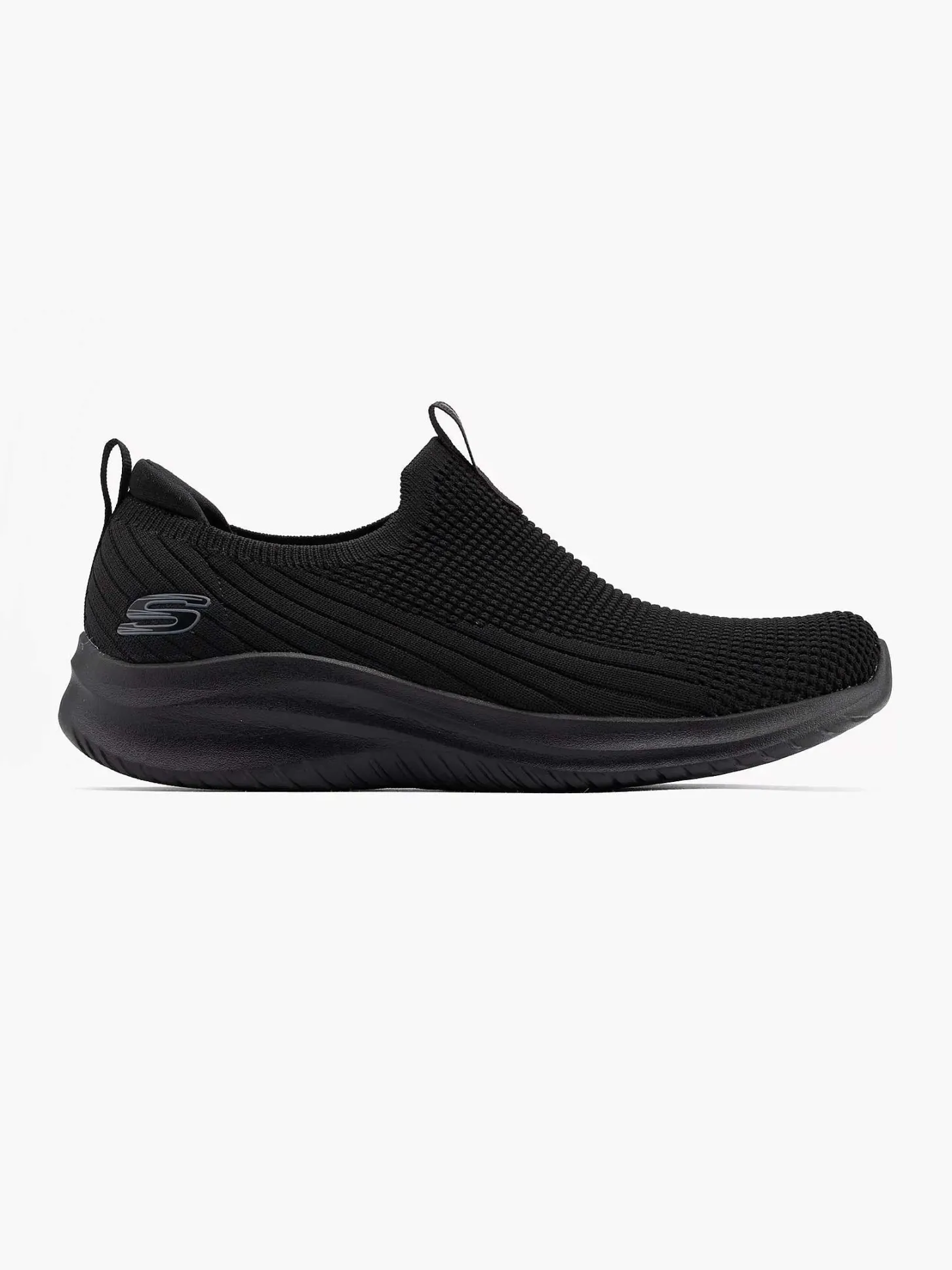 Outlet Zwarte Instapper Memory Foam Dames Sneakers
