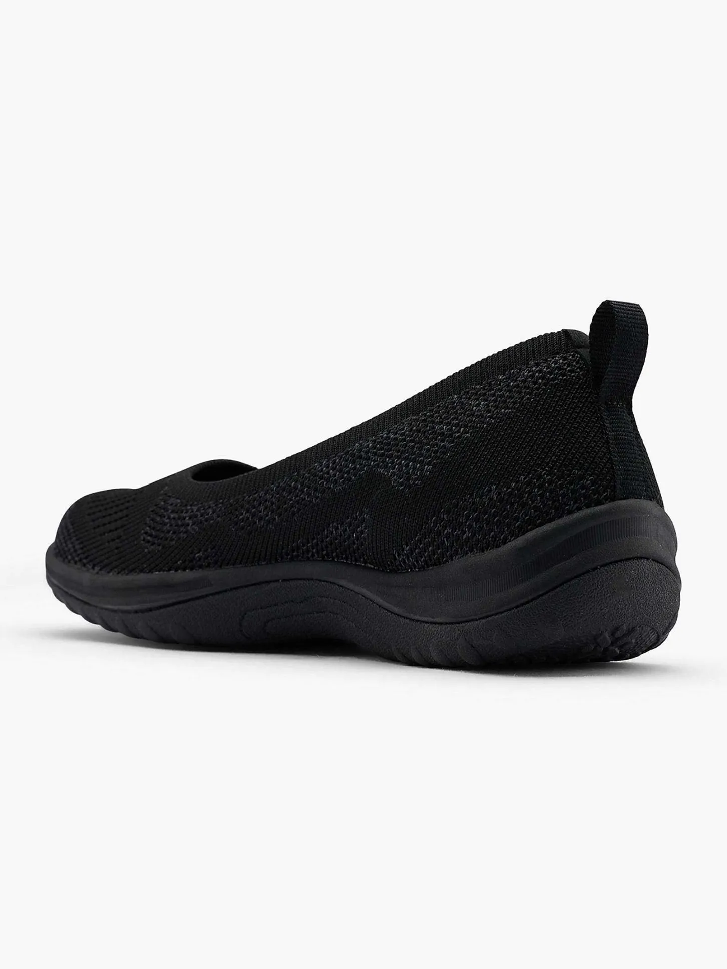 Zwarte Instapper Memory Foam Dames Instappers