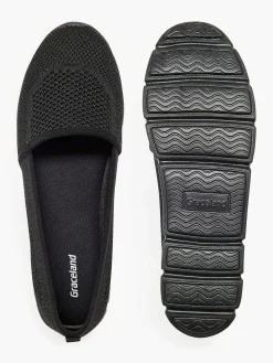 New Zwarte Instapper Memory Foam Dames Instappers