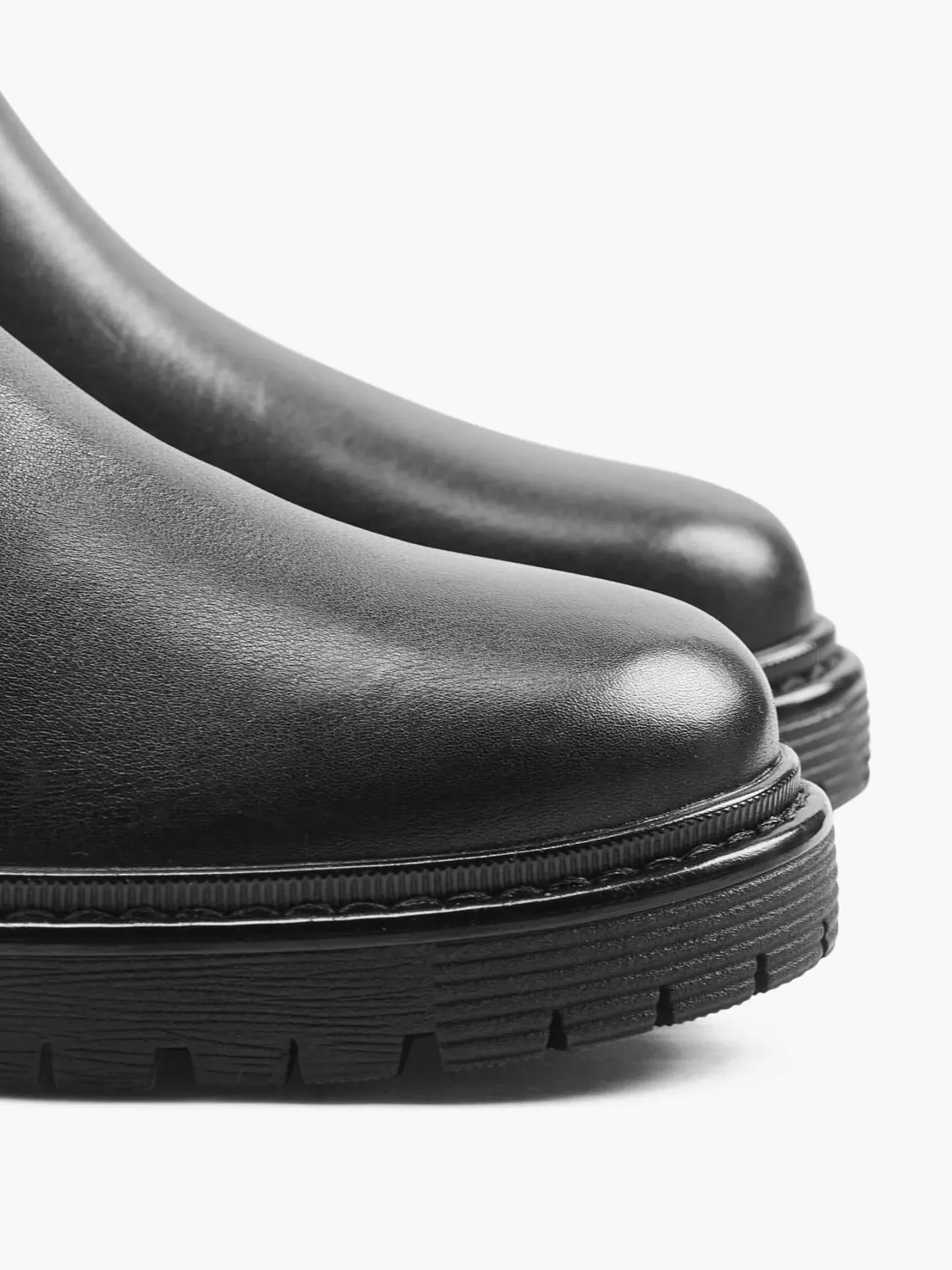 New Zwarte Leren Chelsea Boot Dames Enkellaarzen & Boots