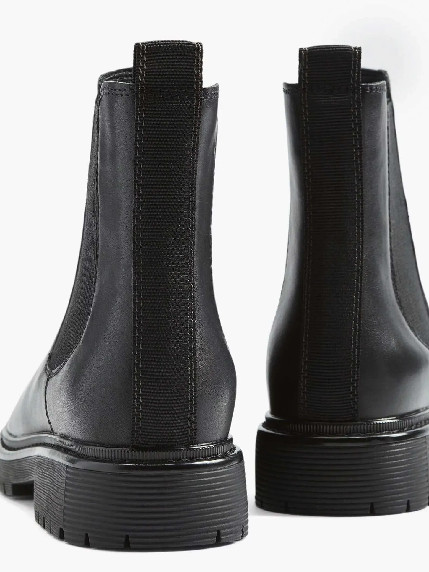 New Zwarte Leren Chelsea Boot Dames Enkellaarzen & Boots