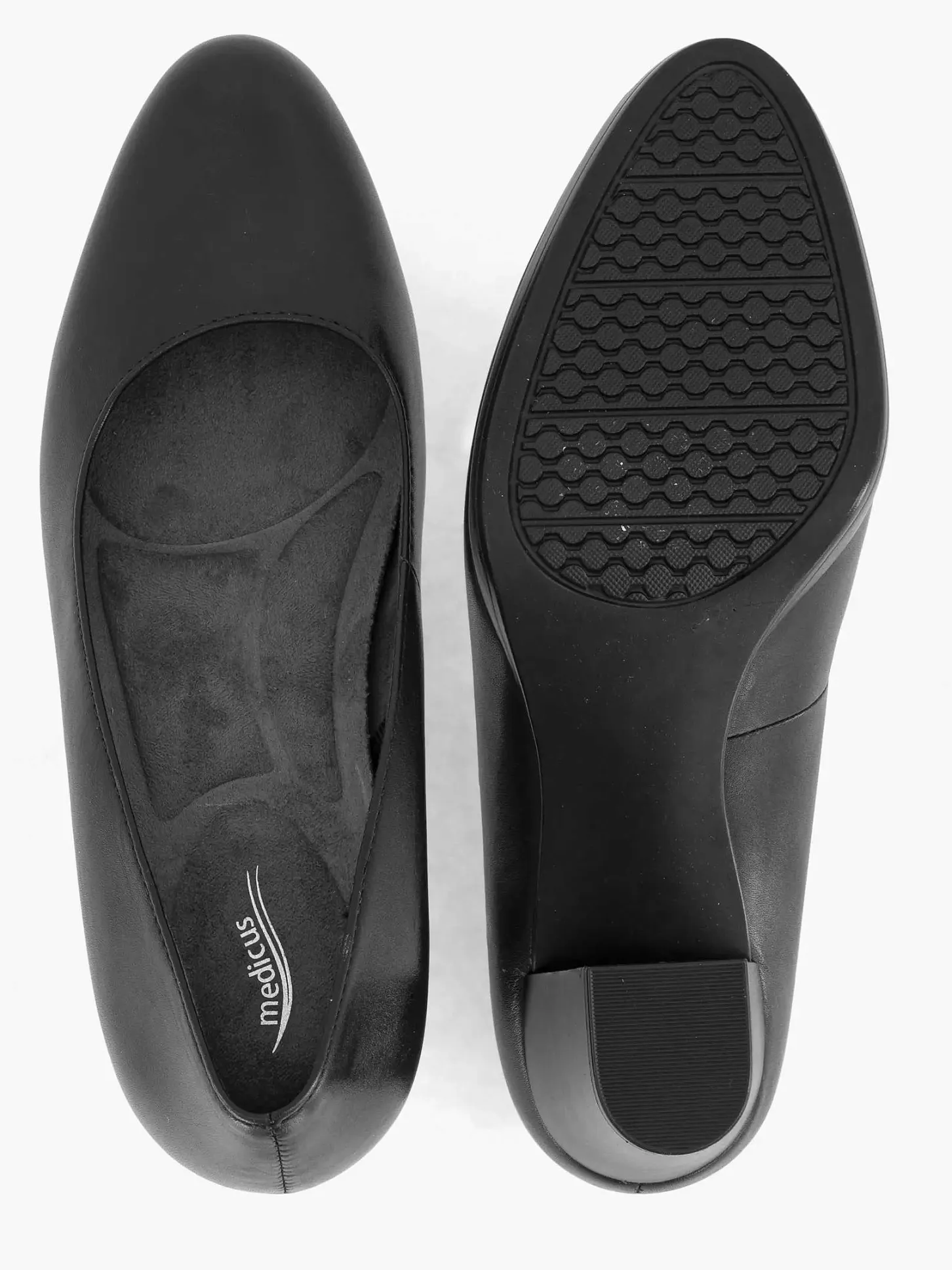 Outlet Zwarte Leren Comfort Pump Dames Comfort Schoenen