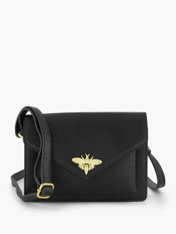 New Zwarte Leren Schoudertas Dames Online Exclusive Accessoires