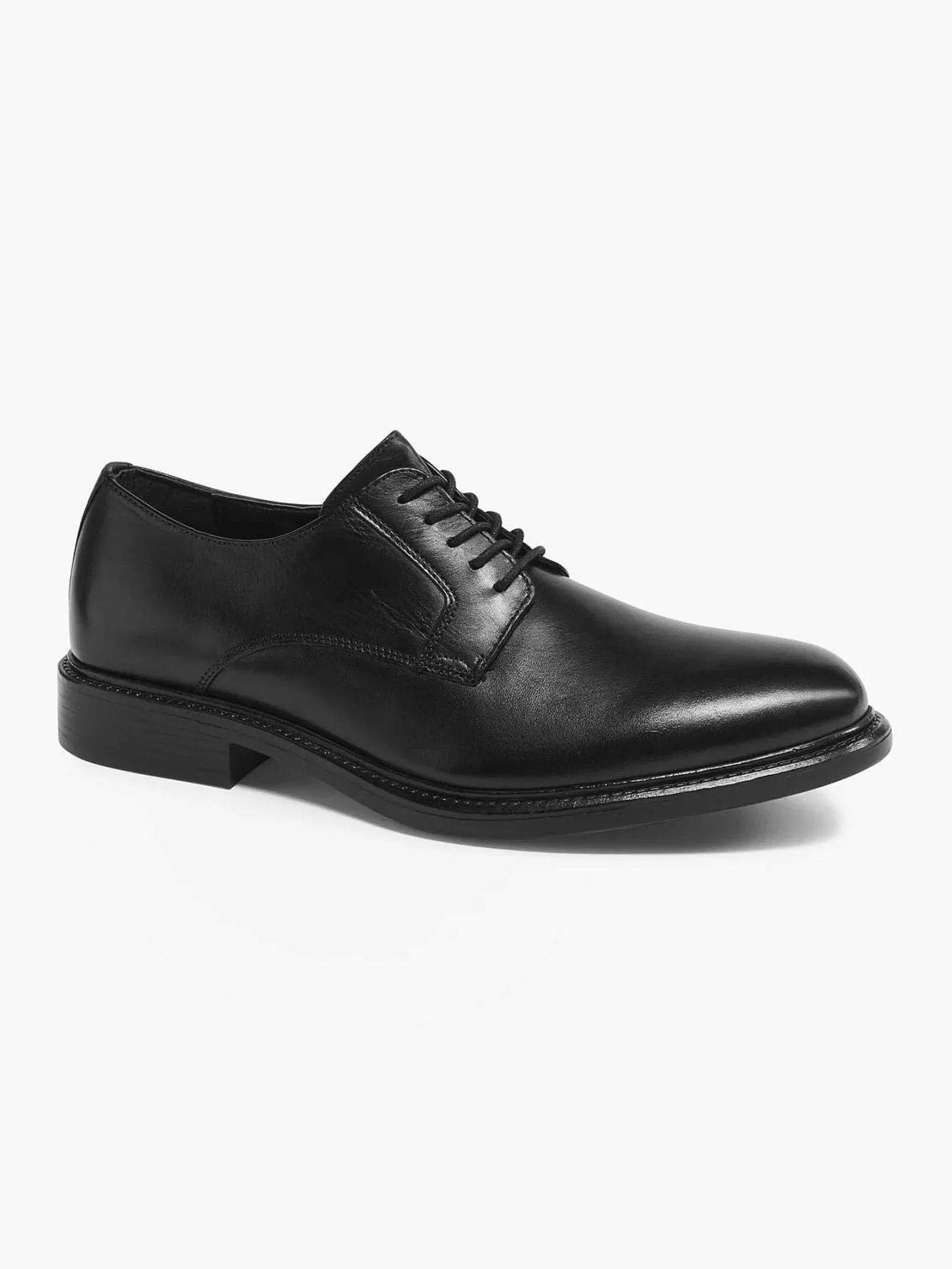 Hot Zwarte Leren Veterschoen Heren Geklede Schoenen